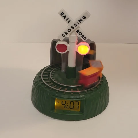 Sleepyhead Rail Road Train Animated Alarm Clock  Lights Motion Sound Cover