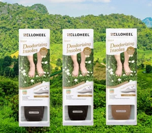 x3 Plantillas Desodorantes Zapatos Control Antibacteriano Almohadillas Transpirables para Pies - Imagen 1 de 12