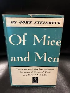 Of Mice & Men John Steinbeck Vintage 1937 Modern Library #29 HCDJ - Picture 1 of 11