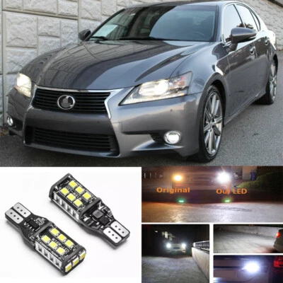 2x Bombillas de retroceso LED 921 W16W blancas para Lexus GS300 GS350 2002-2015 Foto 1 de 4
