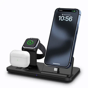 3In1 USB Type-C Charging Stand Dock Station For Apple Watch 9 Air Pods iPhone 15 - Picture 1 of 25