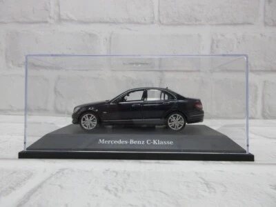 Modellino auto 1:43 Mercedes-Benz Classe C Berlina Avantgarde W204 blu tanzan... - Immagine 1 di 4