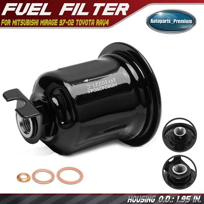 Fuel Filter for Mitsubishi Mirage 1997-2002 Toyota RAV4 96-00 1.5L 1.8L 2.0L GAS - Image 1 of 4