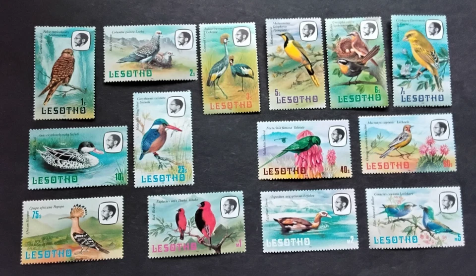 stamps Lesotho SC# 321-334 NH birds Foto 1 de 1