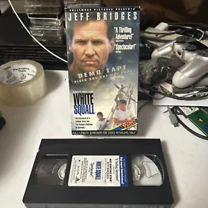 WHITE SQUALL (VHS 2007) FULL LENGTH SCREENER, Jeff Bridges, Caroline Goodall  - Picture 1 of 2