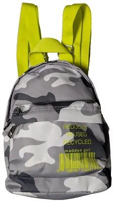 Mini Mochila MADDEN GIRL Gris Camuflada NUEVA Foto 1 de 4
