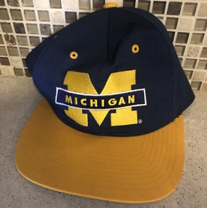 university of michigan Snap Back Hat New Unworn Vintage - Picture 1 of 4