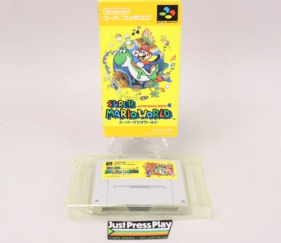 Super Mario World Nintendo Super Famicom SFC Japan Import Cart & Box NO MANUAL - Image 1 of 4