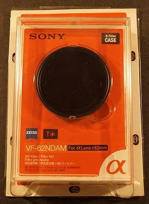 Genuine Sony ND8 filter 62mm Carl Zeiss T* 62mm VF-62NDAM, NEW !!! - Image 1 of 3