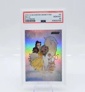 2023 Kakawow Disney 100 Belle #4 Platinum Limited Edition 34/225 PSA 10 - Picture 1 of 2