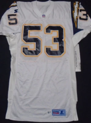 Auténtica camiseta de fútbol americano NFL Starter 1997 San Diego Chargers Pro Line talla 50 Foto 1 de 2