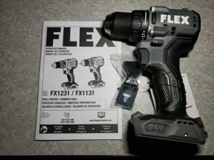 FLEX FX1131 24V 1/2" 2-Speed Compact Cordless Drill Driver (TOOL ONLY) Open BOX - Picture 1 of 5