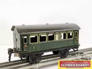 Märklin 17230 - Tin Plate escala 0 - Vagón de pasajeros 2 cl. verde SH215541 - Imagen 1 de 6