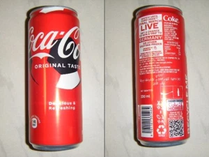 Raro 2024 Maldivas Coca Cola Euro Cup lata de Coca-Cola individual 330 ml vacío - Imagen 1 de 1