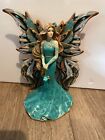 Figurine de fée turquoise de guérison par Sara Biddle collection Hamilton 2020