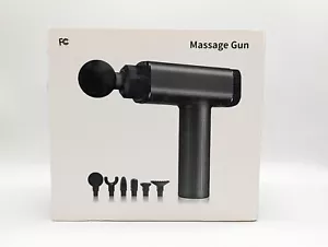 Pistola de masaje de tejido profundo pantalla táctil LCD, 30 velocidades, 6 cabezales, 12 mm de amplitud - Imagen 1 de 9