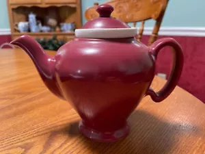 Vintage Stoneware Teapot w/Lid applied Handle & Spout Farmhouse - Picture 1 of 2
