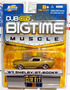 Jada Big Time Muscle '67 Shelby GT-500KR Gold mit schwarzen Streifen - Bild 1 von 1