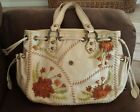 Isabella Fiore Flower Patch Large Multicolor Leather Purse