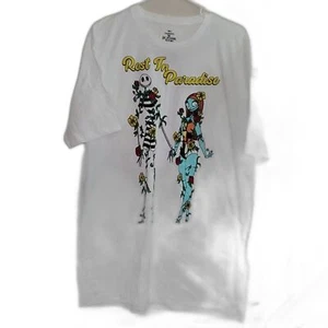 A Disney The Nightmare Before Christmas Jack Skellington and Sally Tee-shirt 2X - Picture 1 of 8