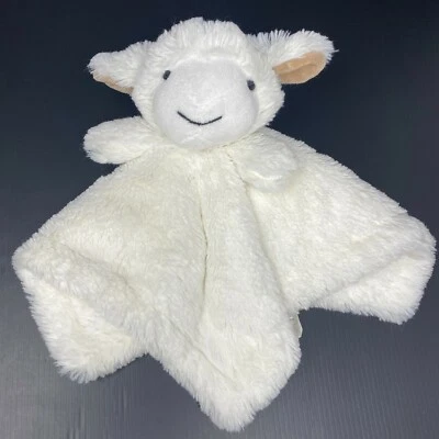 Manhattan Niños Blanco Cordero Marrón Orejas Bebé Lovey Manta de Seguridad Oveja Peluda  Foto 1 de 4