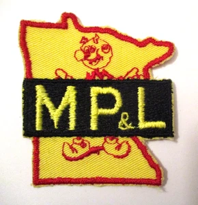 NOS VINTAGE M P & L MINNESOTA POWER & LIGHT REDDY KILOWATT UNSEWN CLOTH PATCH - Picture 1 of 2