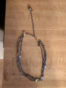 Vintage 6inch Gold Necklace 3connected Chains Hook - Picture 1 of 1
