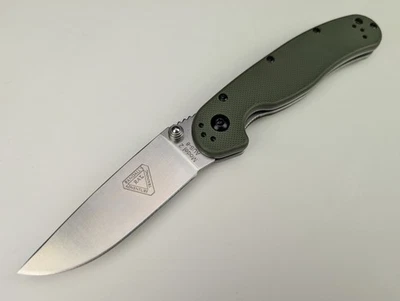 Ontario Knife - RAT II Folder Knife - OD Green Handle - AUS-8 Stainless Blade - Image 1 of 4
