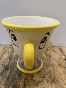 "Taza de té Disney La Bella y la Bestia CHIP excelente estado usada 4-1/4""T" - Imagen 1 de 7