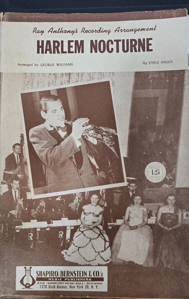 Earle Hagen Harlem Nocturne '53/Anthony/Williams arr.-12 instruments sheet music - Image 1 of 3