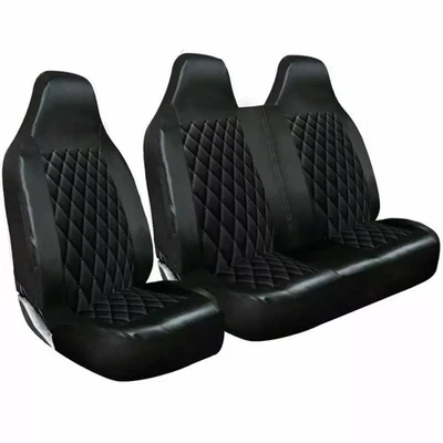 Funda de asiento de furgoneta para TOYOTA PROACE CITY acolchada impermeable negra 2+1 Foto 1 de 3