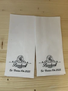 Personalized Monogram Napkins, Set Of 2, ￼ - Picture 1 of 1