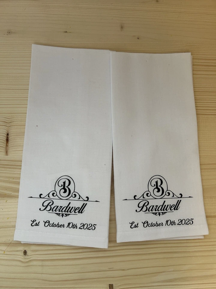 Personalized Monogram Napkins, Set Of 2, ￼ - Image 1 of 1