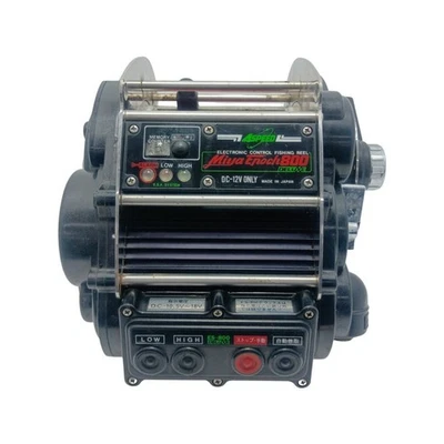 Carrete de pesca eléctrico Miya Epoch 800 DELUXE 4 DX velocidades para arrastrar en alta mar Foto 1 de 4