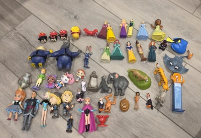 Huge Lot Disney PVC Toys Cake Toppers Figures Princess Nemo Frozen Zootopia More - Image 1 of 4