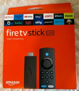 AMAZON FIRE TV STICK LITE, MEDIA STREAMER, TELECOMANDO VOCALE ALEXA LITE, NUOVO IN SCATOLA - Foto 1 di 3