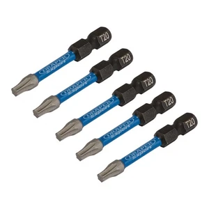 Draper Experto Torx Star Impacto Screwdriver Brocas T20 X 50mm 0.6cm Hex 5 Pack - Imagen 1 de 2
