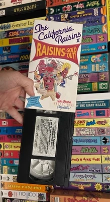California Raisins II VHS Tape Sold Out MAIER TM:G604 Rare Claymation OOP HTF - Image 1 of 4