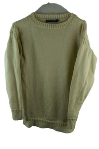 Woolovers Womans Beige Knitted Wool Chunky Granny knit Size S - Small Hole - Picture 1 of 9