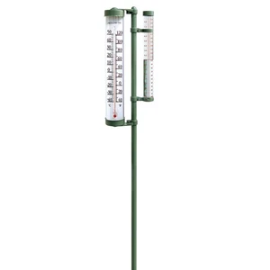 02345 8-Inch Rain Gauge & Thermometer Swivel Combination - Picture 1 of 3