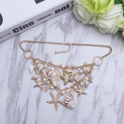  Meerjungfrau Halskette Meerjungfrau-halskette Strand-Meer-Halskette - Bild 1 von 4