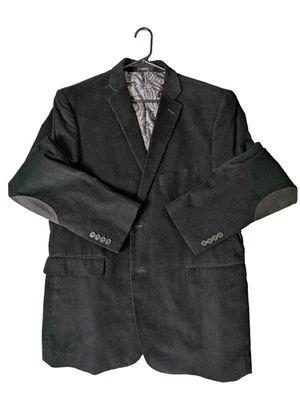 ADOLFO Mens Blazer Sport Coat Two Button Casual Jacket Size 46R Cotton Corduroy - Image 1 of 4