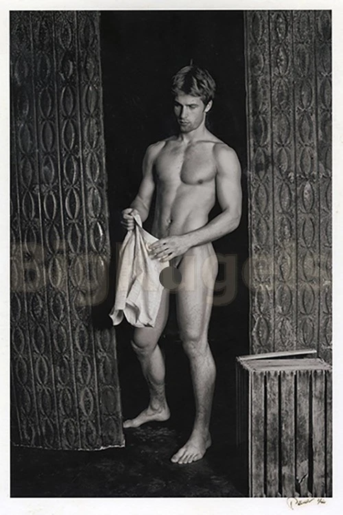 Tom Watkin 2000 firmado 8x10 físico masculino Thomas Baxter sensual músculo Beefcake Foto 1 de 1