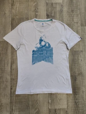 Camiseta blanca con logotipo de Odlo Niko para hombre talla M Foto 1 de 4