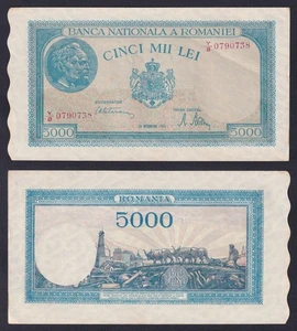 Romania Banknote 5000 LEI 1945 P.-56A FDS-/UNC- - Picture 1 of 1