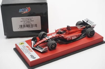 BBR BBRC294ARACE FERRARI SF-23 GP LAS VEGAS 2023 LECLERC Red Leather RARE 1/43 - Immagine 1 di 4