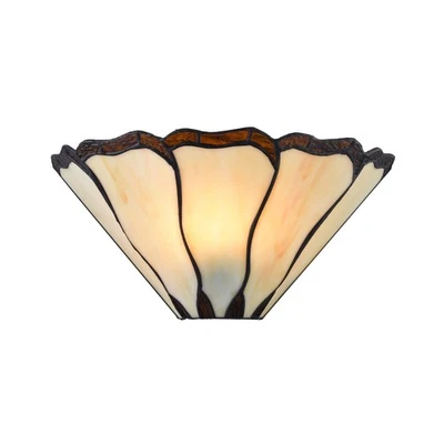 Arandelas de parede Tiffany vitral antigo vintage estilo missão luminária de parede... - Imagem 1 de 4