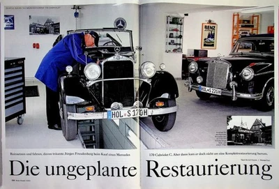 Motor Klassik 07/2013 Mercedes 170 Cabrio mit 32PS Restaurierung - ein interessa - Bild 1 von 2