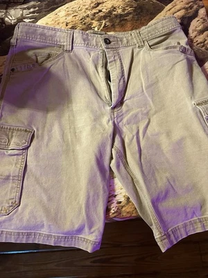 Pantalones cortos de trabajo Walls Cargo. 6 bolsillos, entrepierna de 11 pulgadas. 36 Marrón Foto 1 de 4