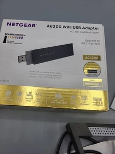 Netgear A6200 WiFi USB Adapter AC1200 Dual Band Gigabit  - Picture 1 of 6